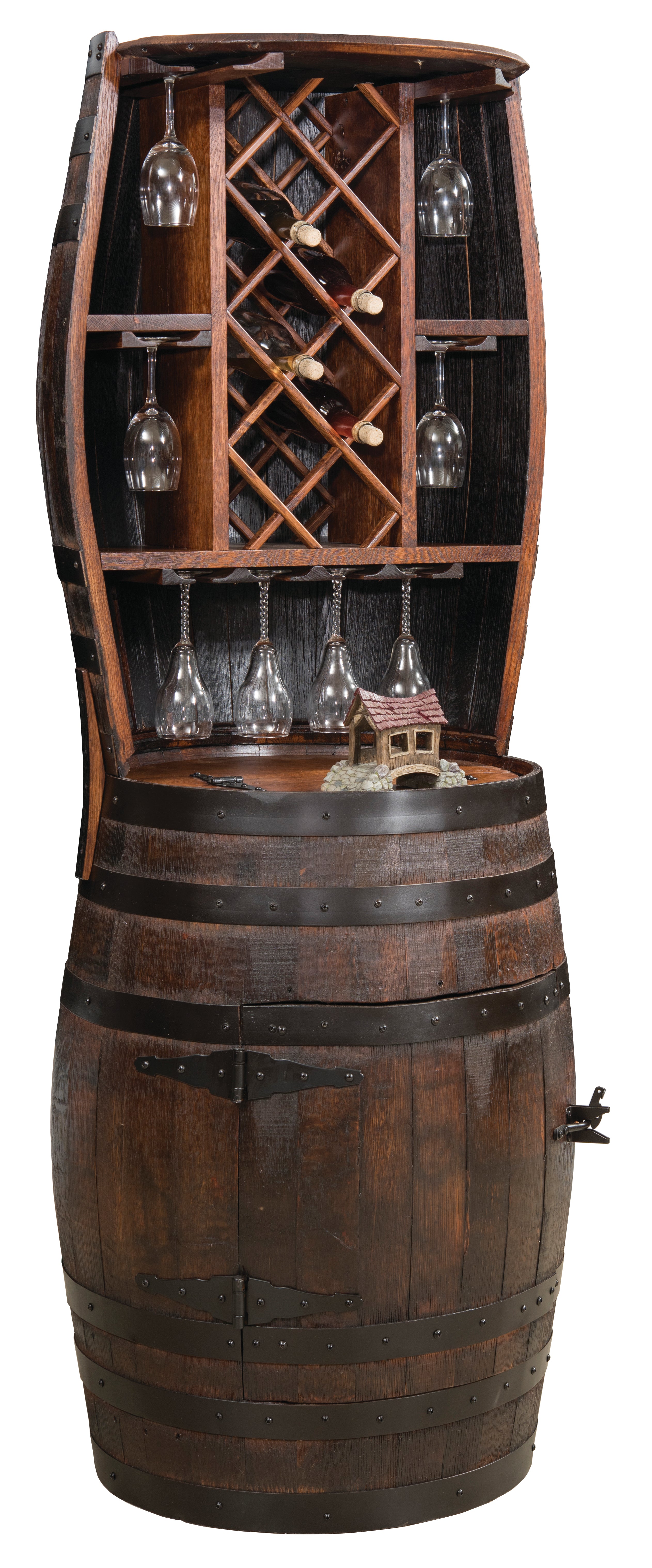Buy Whiskey Barrel Solid Wood Wine Rack Online