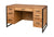 Amish Modern Solid Wood Executive Desk Industrial Base 52