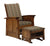 Amish Mission Arts & Crafts Solid Wood Upholstered Glider Rocker Chair