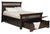 Amish Mission Arts and Crafts Solid Wood Bed With Storage Drawers and Bench