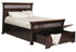 Amish Mission Arts and Crafts Solid Wood Bed With Storage Drawers and Bench