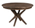 Amish Mid-Century Modern Round Solid Wood Dining Table