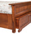 Amish Mission Arts and Crafts Solid Wood Bed With Storage Drawers and Bench