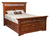 Amish Mission Arts and Crafts Solid Wood Bed With Storage Drawers and Bench