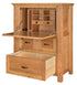 Amish Shaker Desk Armoire with Storage | Solid Wood Computer Armoire