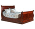 Amish Traditional Sleigh Bed Solid Wood Handcrafted