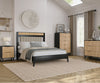 4-Pc Amish Contemporary Upholstered Solid Wood Bedroom Set