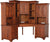 Amish Shaker Solid Wood Corner Desk With Hutch