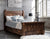 Amish Rustic Rough Sawn Platform Bed Solid Wood Under Bed Storage