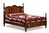 Amish Traditional Solid Wood Scalloped 4 Poster Bed Squanto