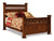 Amish Mission Arts and Crafts Slatted Solid Wood Bed