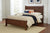 Amish Modern Solid Wood Bed Low Footboard