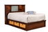 Amish Mission Solid Wood Platform Bed With Storage Baskets
