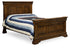 Amish Traditional Solid Wood Panel Bed Palm Valley