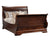 Amish Traditional Louis Phillip Sleigh Bed Solid Wood