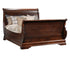 Amish Traditional Louis Phillip Sleigh Bed Solid Wood
