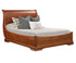 Amish Traditional Sleigh Bed Storage Drawers Solid Wood