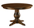 Round Dining Table Solid Wood Curved Pedestal Farmhouse Amish Made