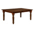 Amish Solid Wood Extendable Dining Table with Turned Legs