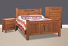3-Pc Amish Mission Arts & Crafts Solid Wood Bedroom Furniture Set